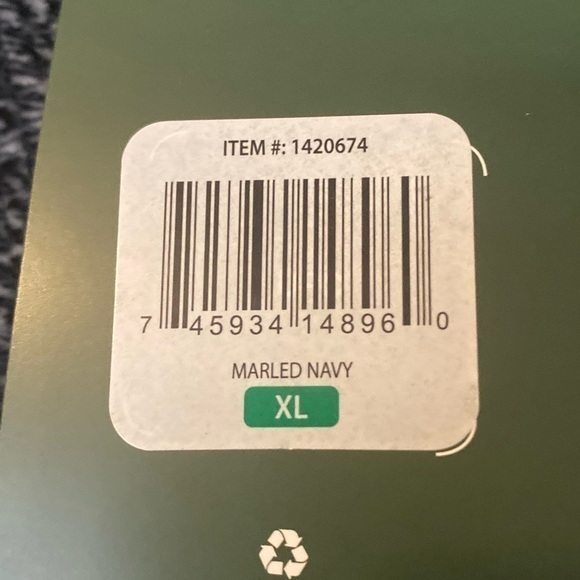 ORVIS Chenille Marbled Navy Crewneck Pullover Sweater - Picture 5 of 8